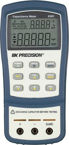 BK Precision 830C Dual Display Handheld Capacitance Meter