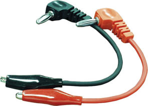 BK TL 830 810-875 3" Plug to Clip Test Leads (red/blk)