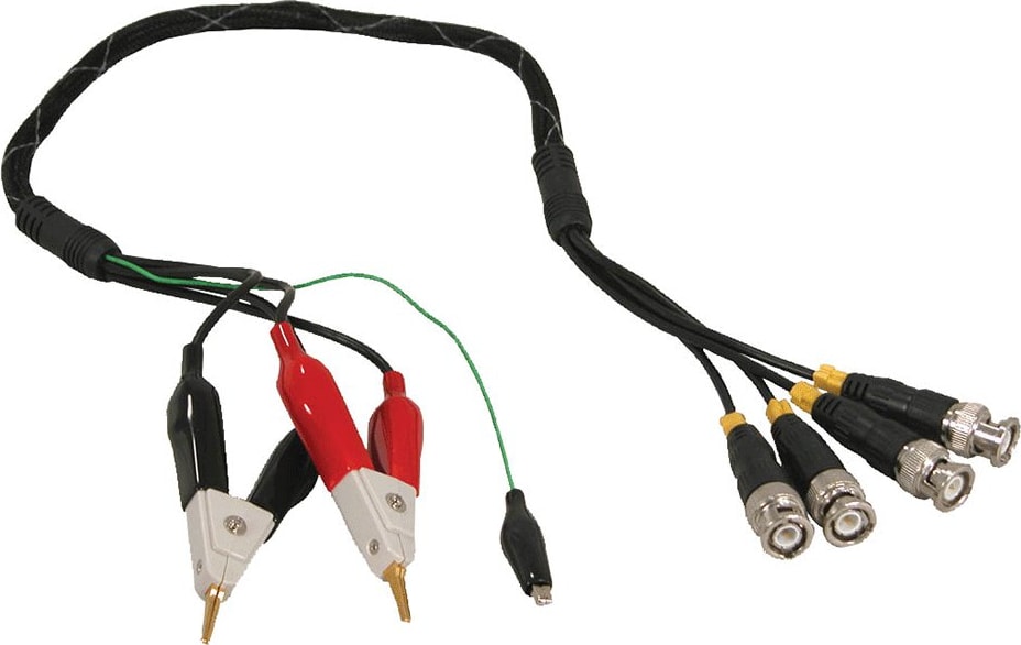 BK TL 889A Kelvin Clip to four BNC Lead