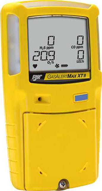 BW GasAlertMax XT II 2 Multi-Gas Detector, Yellow