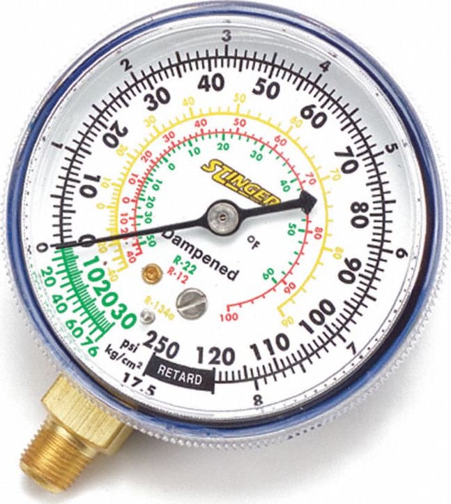 Bacharach Refrigerant Gauge Blue