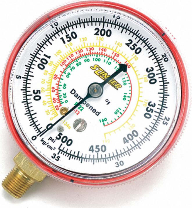 Bacharach Refrigerant Gauge Red