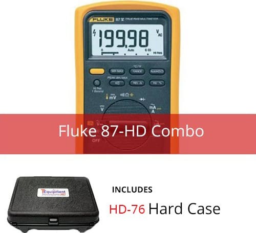 Fluke 87-HD Industrial True RMS Multimeter with Multipurpose Hard Case |  TEquipment