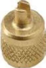 CPS AVC4RB - 1/4" SAE Brass Cap w/ Core Remover (Bulk)