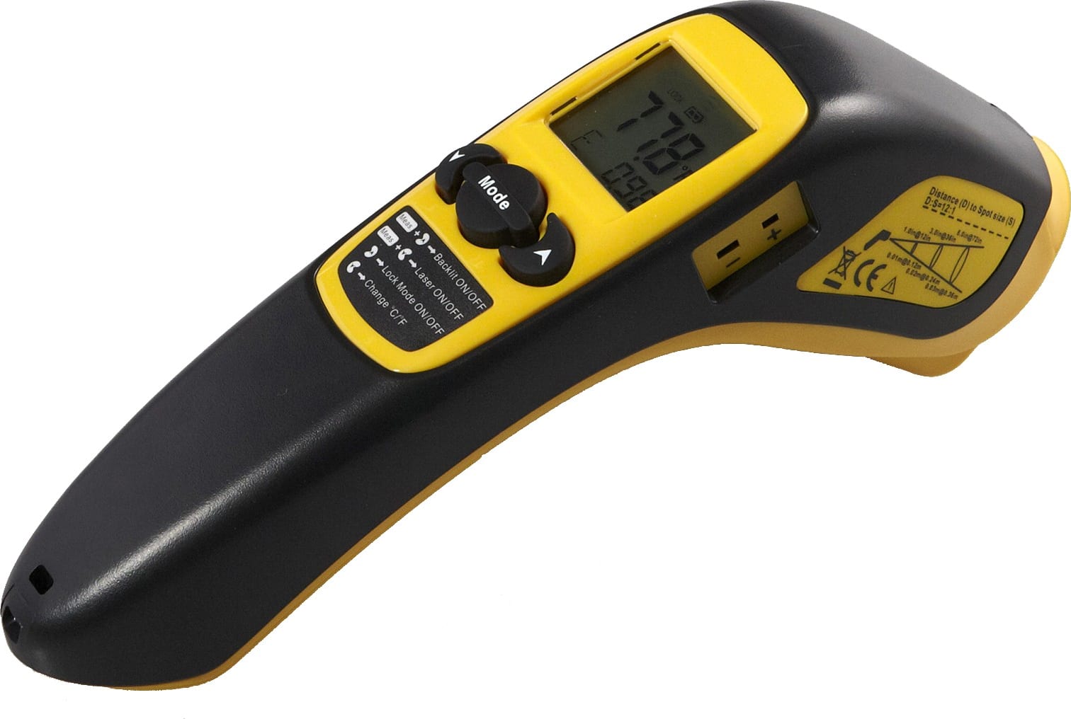 12:1 Wide-Range Infrared Thermometer