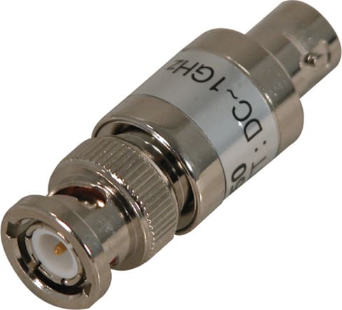 Cal Test CT2944 Feed-Thru Coaxial Terminator, BNC Male To Female Connector, 50 Ohm