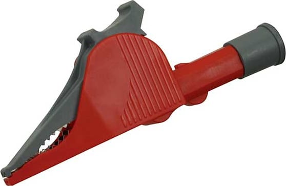 Caltest CT3251-2 Insulated Alligator Clip, Ex-Large (Elephant Clip), Red (10 Pack)