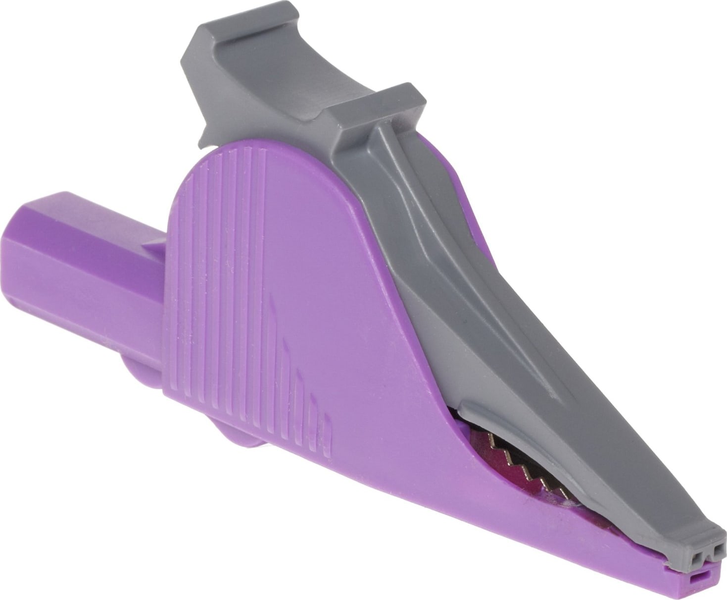 Caltest CT3251-7 Insulated Alligator Clip, Ex-Large (Elephant Clip), Violet (10 Pack)