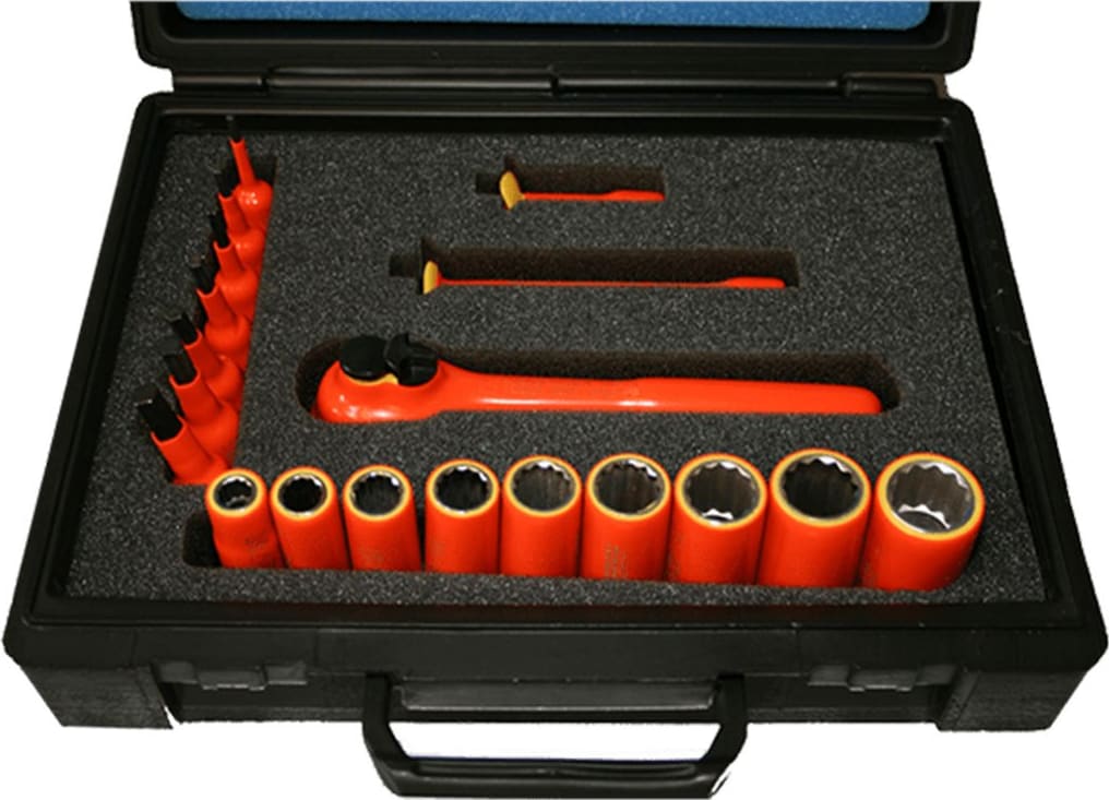 Cementex ISHS-20L Insulated 20Pc Socket and Hex Bit Set