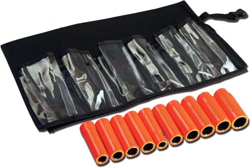 Cementex ISS38-10 6PT Insulated 10Pc 3/8in SqDr Standard Socket Set 6Pt