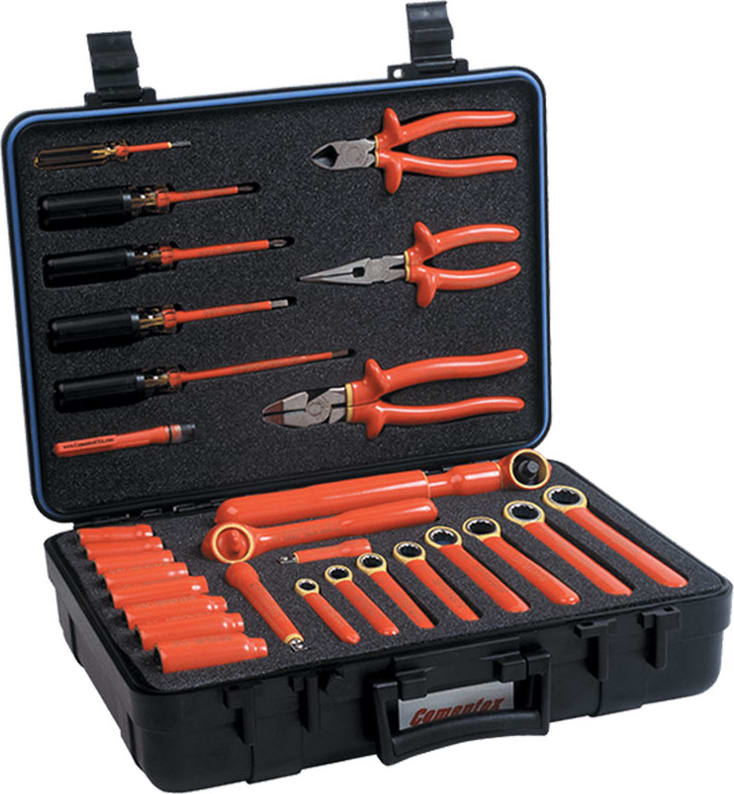 Cementex ITS-MB431 Insulated 30Pc Deluxe Maint Kit with Ratcheting Box End Wrenches