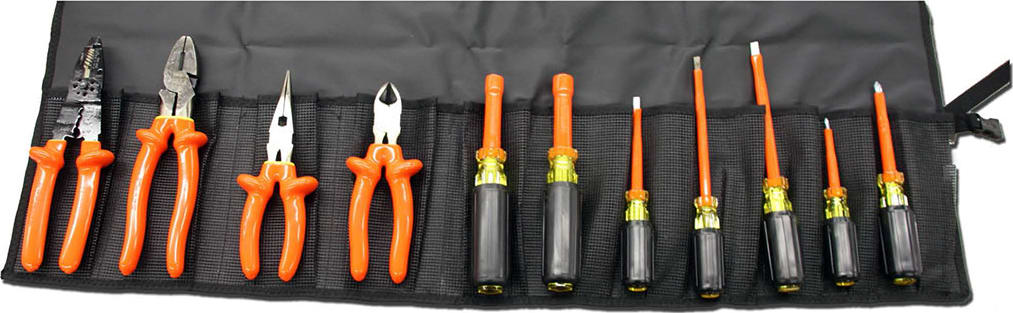 Cementex TR-11ELK Insulated 11Pc Electricians Tool Kit