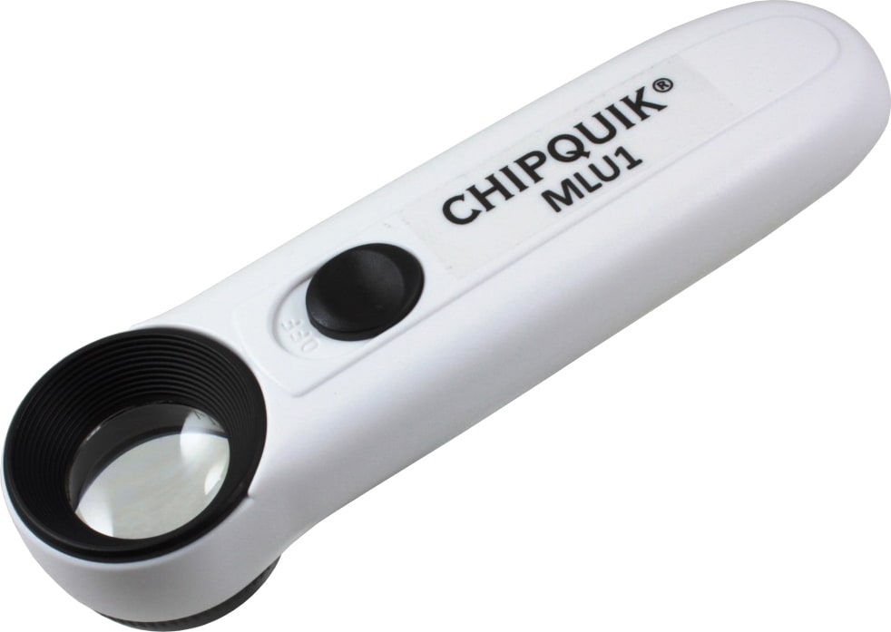Chip QuikMLU1 LED Handheld Magnifier 10X - 40 Diopter Color White