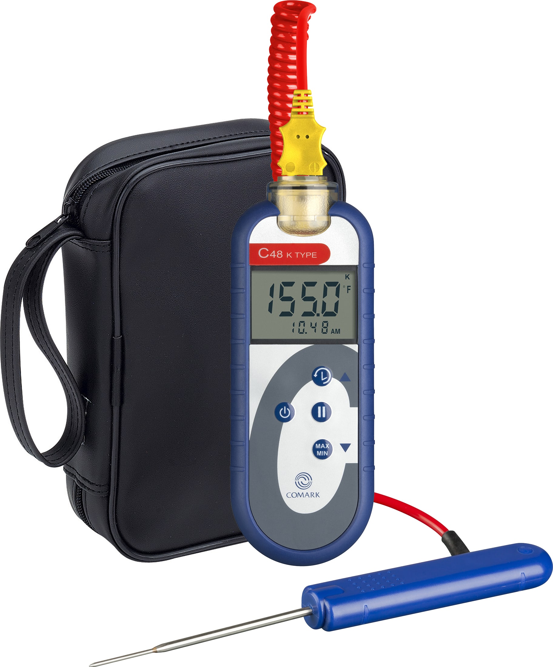 Antimicrobial Waterproof Type K Thermocouple Food Thermometer (Comark C48)