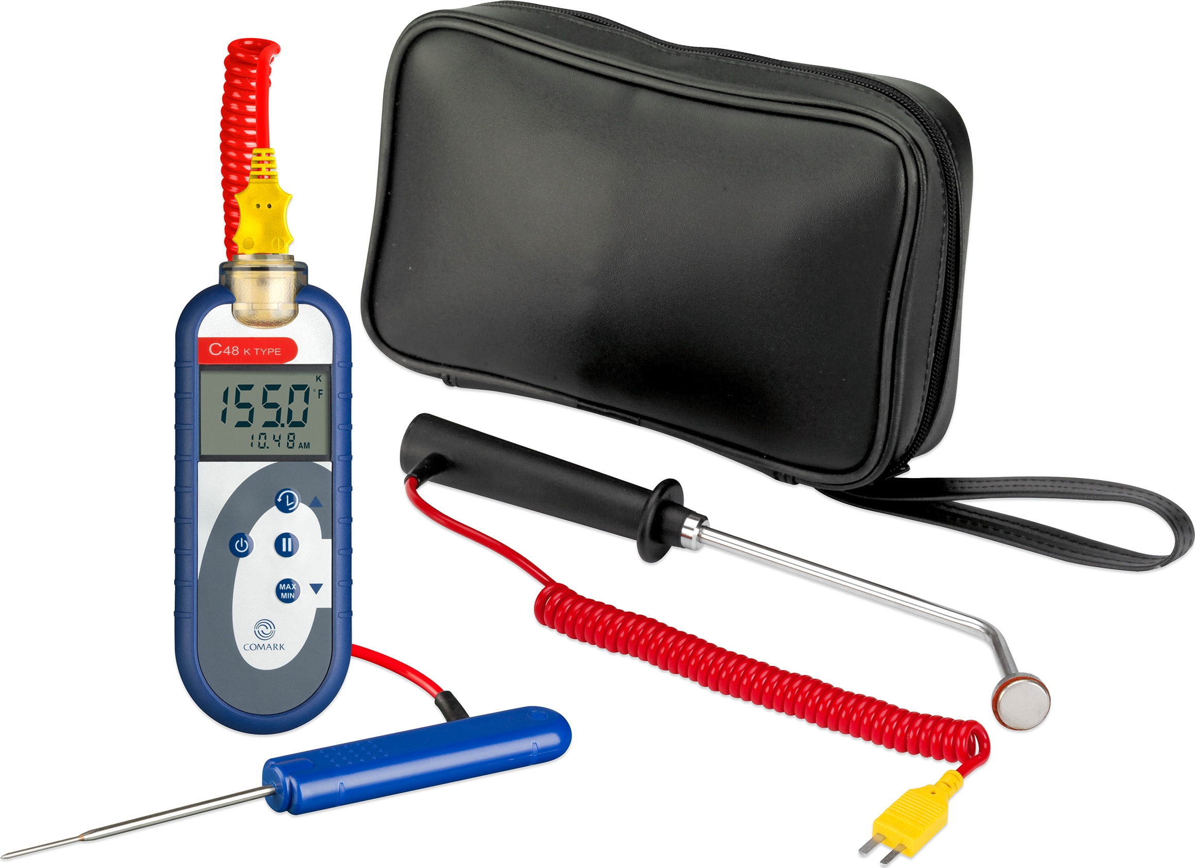 Antimicrobial Waterproof Type K Thermocouple Food Thermometer (Comark C48)