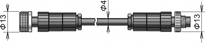 Comet SDP001-2 - Extension Cable for DIGIS and DIGIL Probes with ELKA Connector