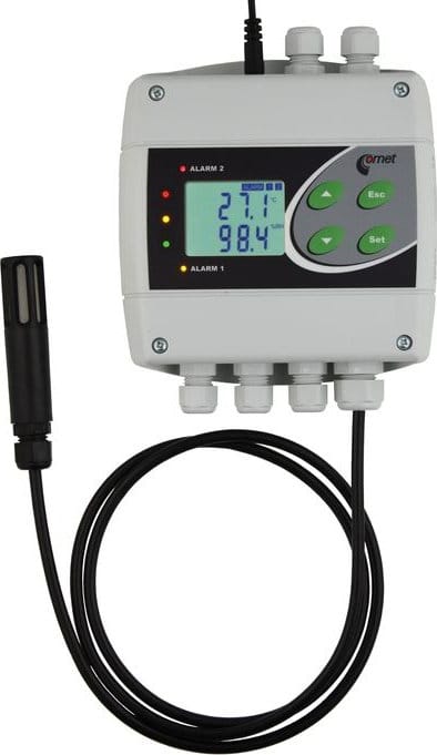 Comet H7531 Temperature, Humidity, Pressure Sensor, 2 x Relay output, Ethernet Interface, Cable 1 m