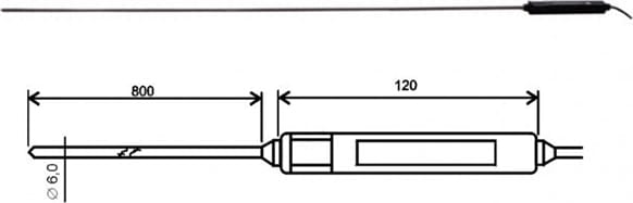 Comet SN169C 2021-150/C, Temperature Probe, Cable 1m
