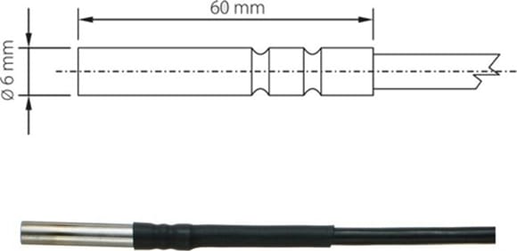 Comet SN232 Pt1000TG68/0, Temperature Probe, Cable 2m