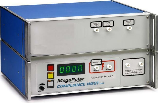 Compliance West CAP A PF MegaPulse 1.2x50-12P (12 ohm, 400-12kV, 3 sec charge time, 12 ohm virtual impedance)