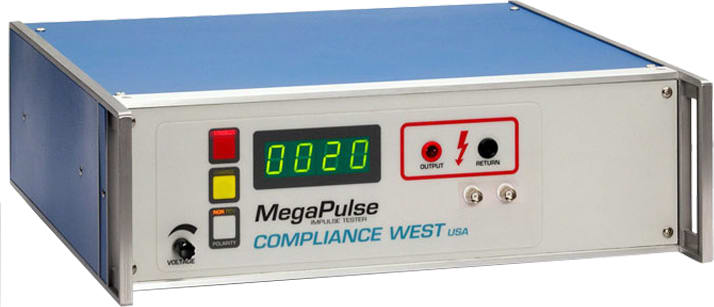 Compliance West USA 10x250s-2-2 2 ohm; 2000V/1000A peak Lightning Tester