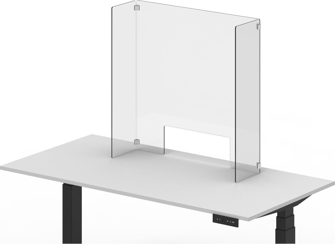 Luxor DIVCU-3030C - 30 x 30 Clear Acrylic Countertop Divider