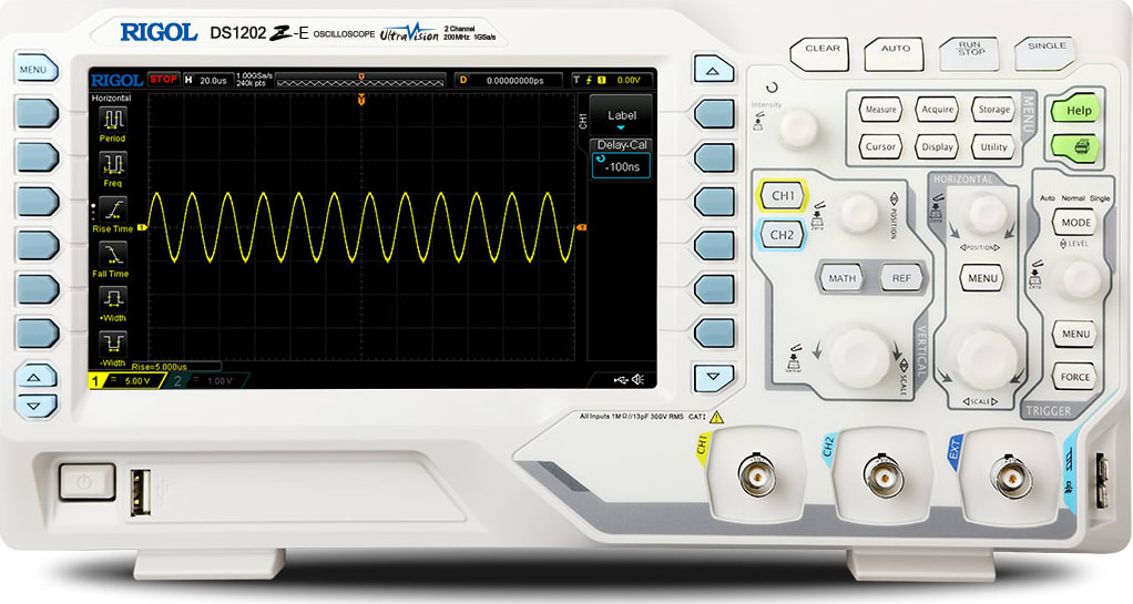 Rigol DS1202Z-E - Two Channel / 200 MHz Digital Oscilloscope