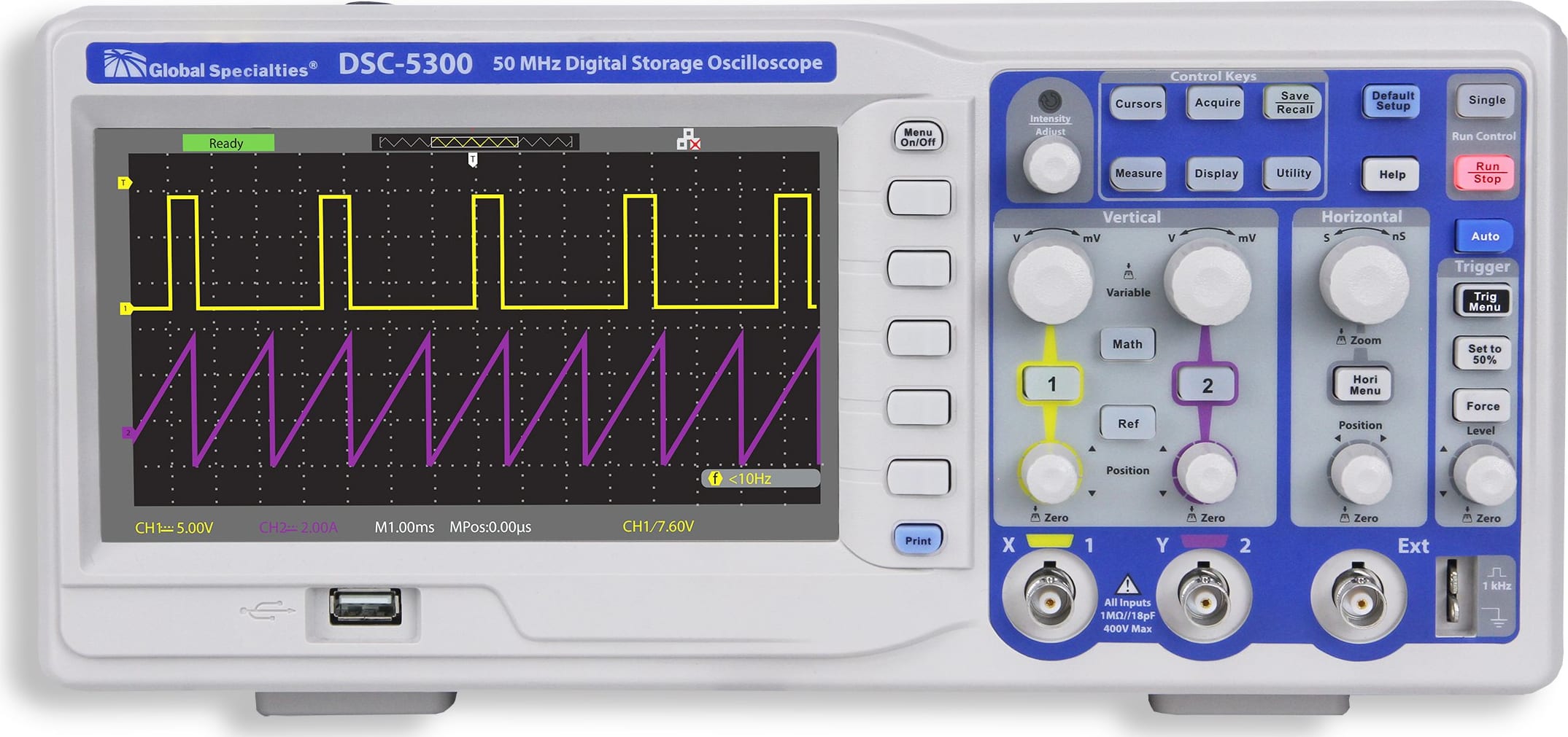 Global Specialties DSC5300 Digital Oscilloscopes Bandwidth 50 Mhz