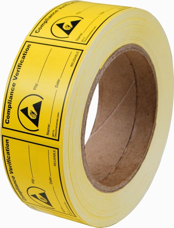 Desco 06711 - Compliance Verification Label