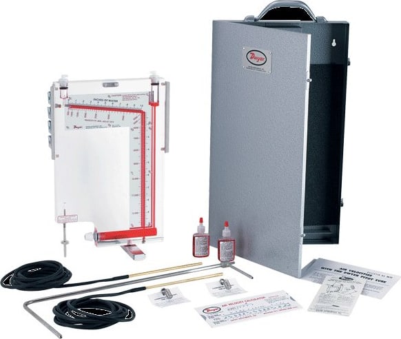 Dwyer 400 Air Velocity Meter Series (Complete Kit Shown)