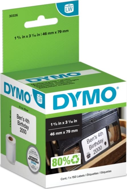 Dymo 30336 LabelWriter Multi Purpose Labels Small White 1 quot x 2 1/8