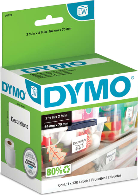 Grandes étiquettes compatible - DY30324 -  2 1 / 8'' x 2 3 / 4'' (1 x 320) main image 0