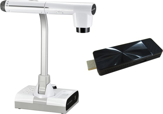 ELMOTT-12W CAST - STEM-CAM Document Camera and Wi-Fi Casting Device