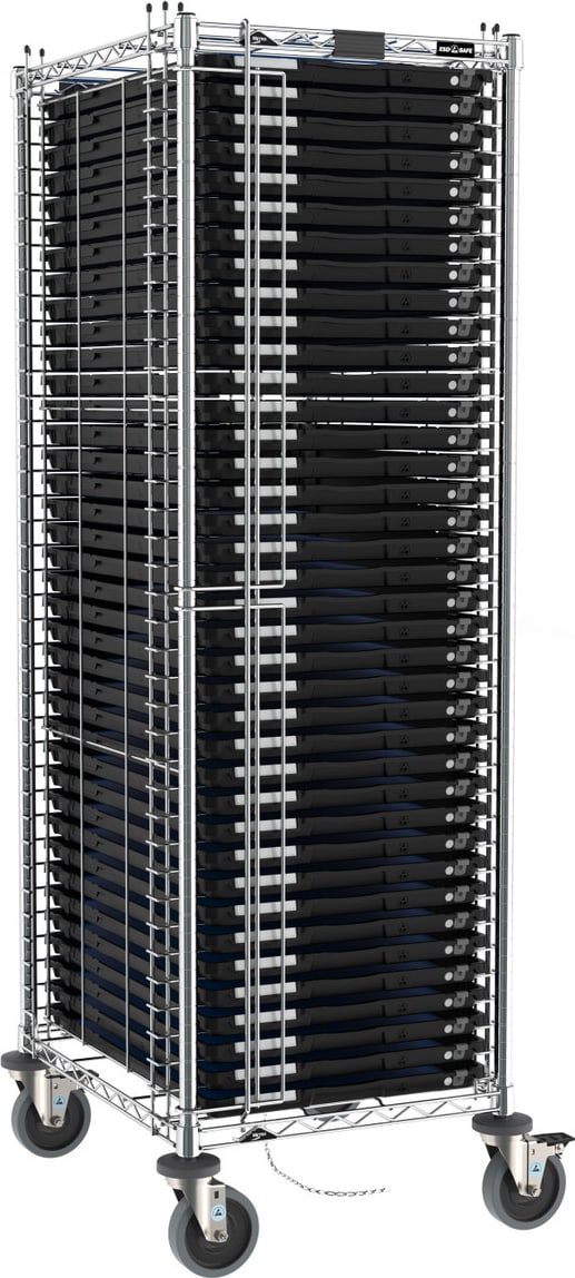 Metro ESD-RE1-TRAY3 - ESD Rack Kit, with 40 Electronics ESD Trays ...