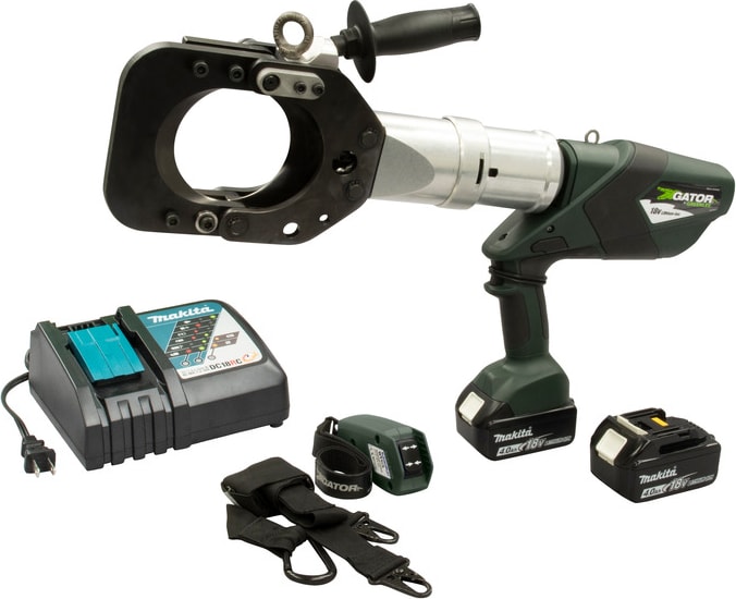 Greenlee ESG105LXR11 - 105 mm Gator Guillotine Remote Cable Cutter, 120V Charger
