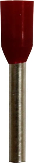 Eclipse Tools 701-130-100 - Insulated Red Wire Ferrules, 18 AWG x 16mm, 100 pcs