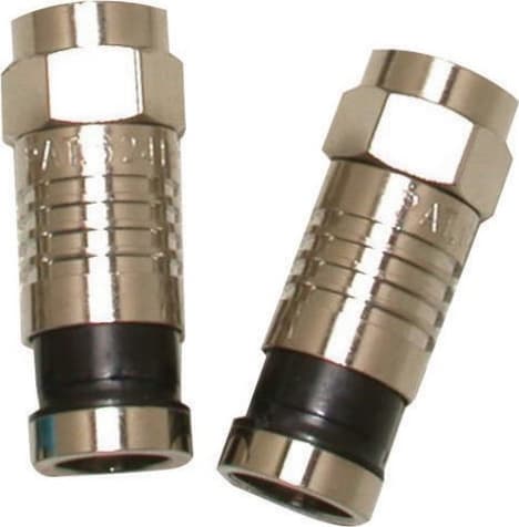 Eclipse Tools 705-001-BK-20 - Compression F Connector for RG6/U, 20 Pack