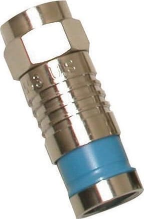 Eclipse Tools 705-002-BU-20 - Compression F Connector for RG6 Quad, 20 Pack