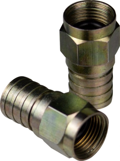 Eclipse Tools 902-367-10 - Hex Crimp CATV F Connectors, RG6, 10 Pack