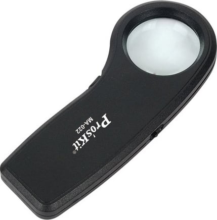 Eclipse Tools MA-022 - Handheld 7.5X(26D) LED Light Magnifier w/ UV