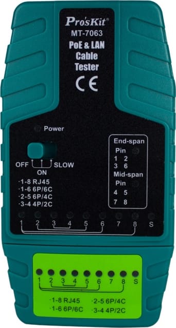 Eclipse Tools MT-7063 - PoE and LAN Cable Tester