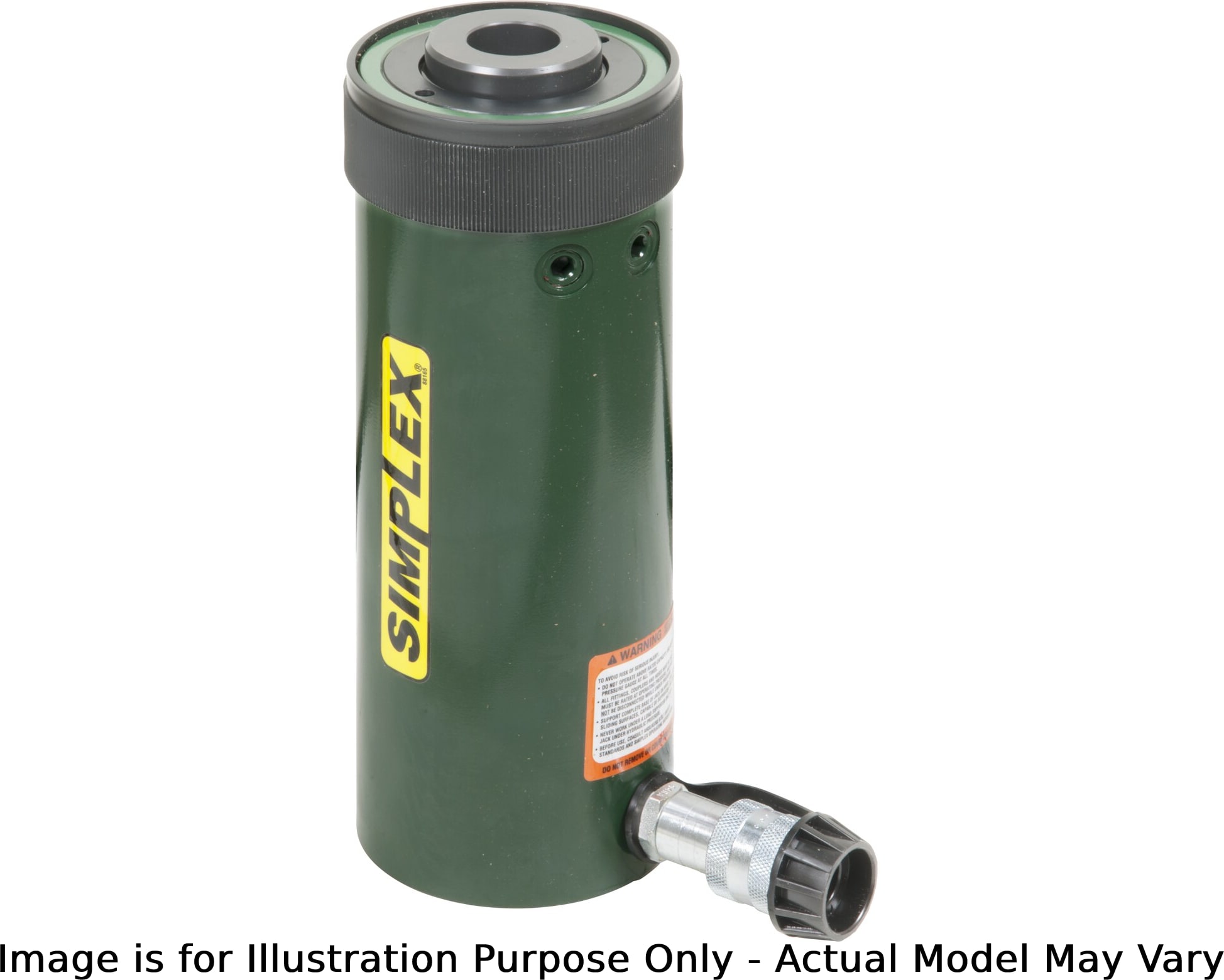 Enerpac RC1003A - Center Hole Hydraulic Cylinder, 100 Tons Capacity, 3-in Stroke, Single Acting