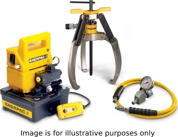 Enerpac LGHS Series Hydraulic Lock-Grip Puller Set with Electric Pump