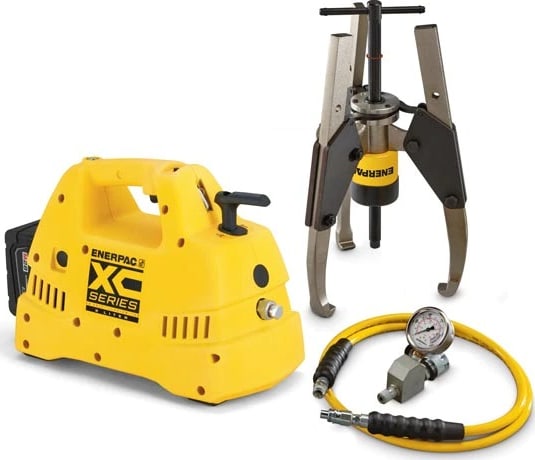 Enerpac GPS24CB - Hydraulic Sync Grip Puller Set with Cordless Pump, 115V, 24 Ton