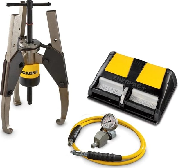 Enerpac GPS36A - Hydraulic Sync Grip Puller Set with Air Pump, 36 Ton