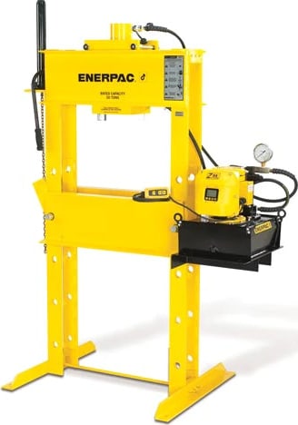Enerpac IPE10060 - H-Frame Hydraulic Press with RR10013 & ZE4420SBN, 100 Ton