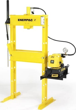Enerpac IPE2510 - H-Frame Hydraulic Press with RC2514 & ZE3310SBN, 25 Ton