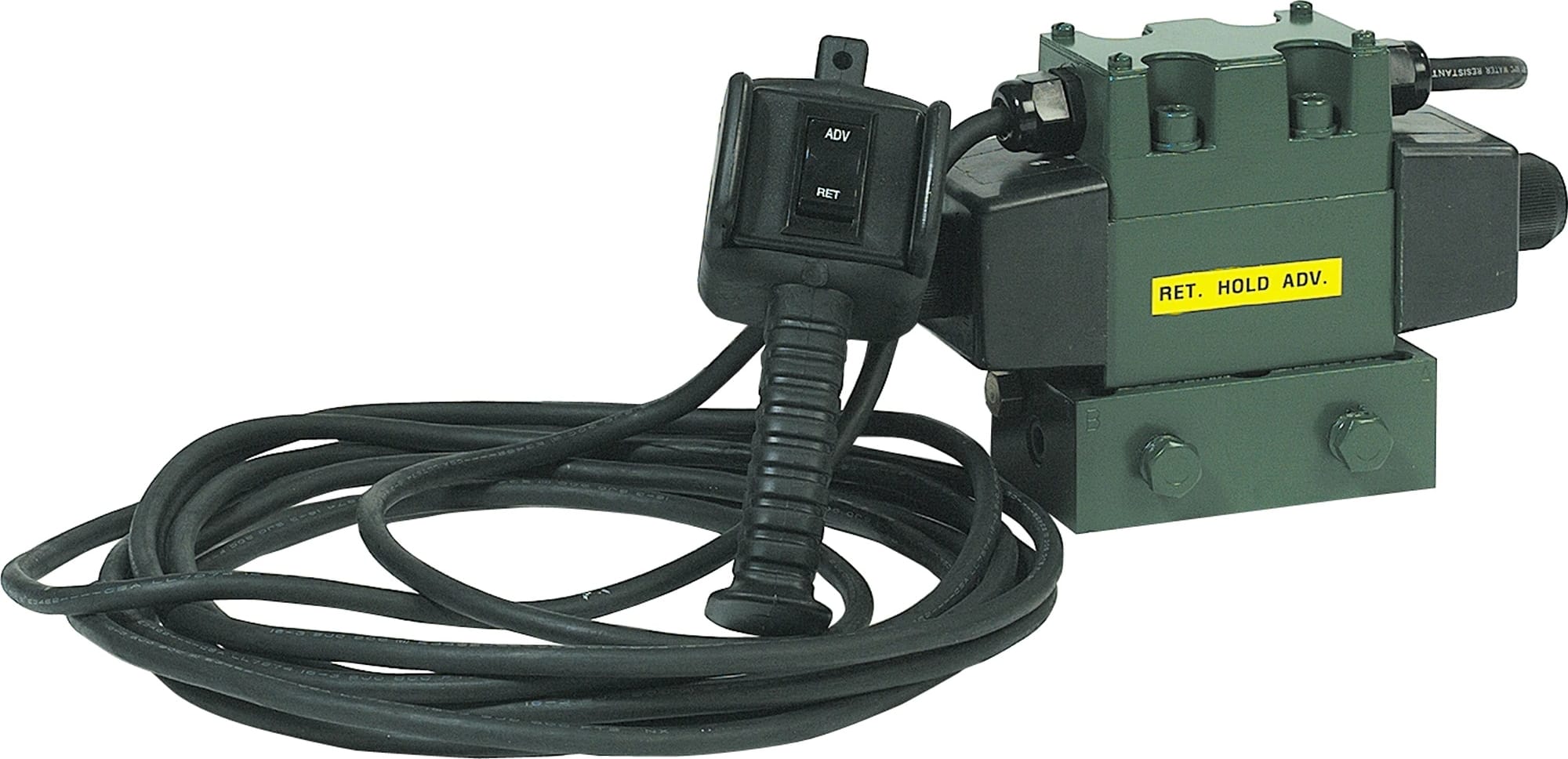 Enerpac VPS41 - 3-Position, 4-Way, Electric Solenoid Actuated Valve w/ Remote Pendant Switch, Pump Mounted