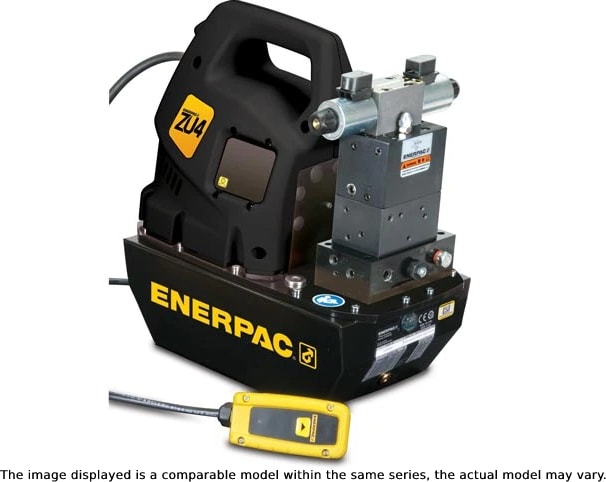 Enerpac ZU4408SB - Electric Hydraulic Pump, 4/3 Solenoid Valve w/ Pendant & LCD Display, 1.8 Gallon Reservoir Capacity, 115V