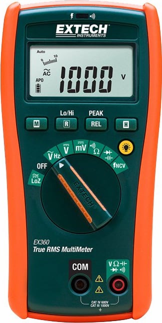 Extech EX365 Industrial CAT IV True RMS MultiMeter NCV